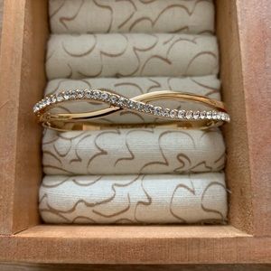 Anne Klein Gold Criss Cross Bracelet